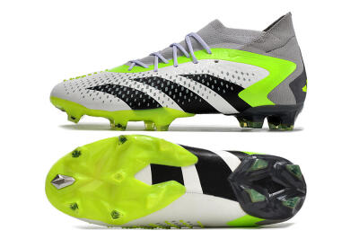 Adidas Predator Accuracy.1 FG High-Tops Football Boots - White/Black/Green/Grey