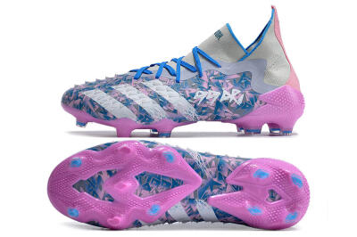 Adidas Predator Freak.1 FG High-Tops Football Boots - Purple/White/Blue/Pink