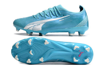 Puma Ultra Ultimate FG Low-Tops Football Boots - Blue/White/Pink