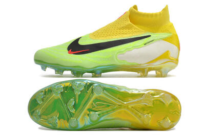 Nike Phantom GX Elite DF FG High-Tops Football Boots - Yellow/Green/Black/Red