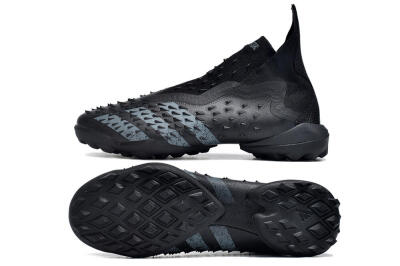 Adidas Predator Freak+ TF High-Tops Football Shoes - Black/Silver