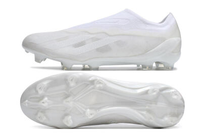 Adidas X Crazyfast+ LL FG Low-Tops Football Boots - White/White/White