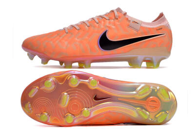 Nike Tiempo Legend 10 Elite FG Low-Tops Football Boots - Orange/Black/Purple