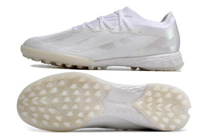 Adidas X Crazyfast.1 TF Low-Tops Football Shoes - White/Silver