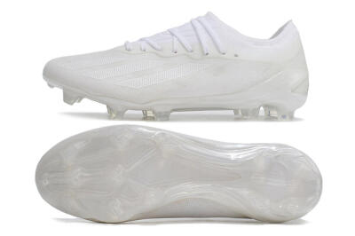 Adidas X Crazyfast.1 FG Low-Tops Football Boots - White/White/White