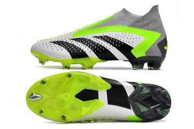 Adidas Predator Accuracy+ FG High-Tops Football Boots - White/Black/Green