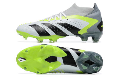 Adidas Predator Accuracy.1 FG High-Tops Football Boots - White/Black/Yellow