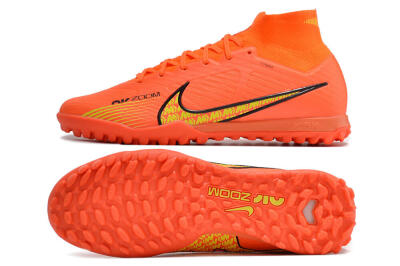 Nike Air Zoom Mercurial Superfly 9 Elite TF High-Tops Football Shoes - Red/Yellow