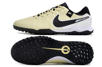 Nike Tiempo Legend 10 TF Low-Tops Football Shoes - Yellow/Black/White