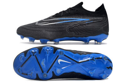 Nike Phantom GX Elite FG Low-Tops Football Boots - Black/Grey/Blue