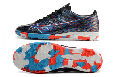 Mizuno Alpha Made in Japan TF Low-Tops Football Shoes - Black/Red/Blue