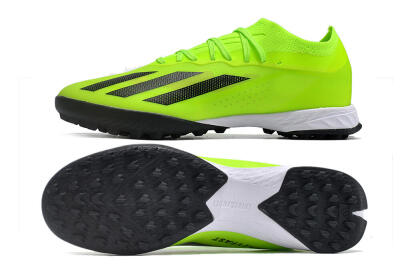 Adidas X Crazyfast.1 TF Low-Tops Football Shoes - Green/Black/White
