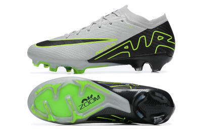 Nike Air Zoom Mercurial Vapor 15 Elite FG Low-Tops Football Boots - White/Black/Green