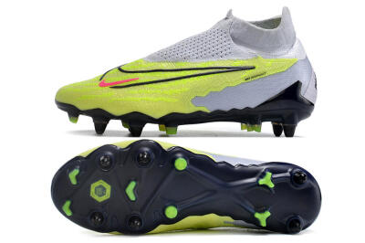 Nike Phantom GX Elite DF Link Pro SG High-Tops Football Boots - White/Green/Black