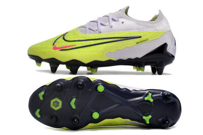 Nike Phantom GX Elite SG Low-Tops Football Boots - Grey/Yellow/Black