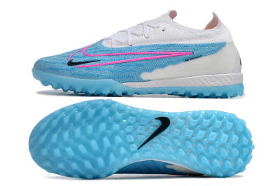 Nike Phantom GX Elite TF Low-Tops Football Shoes - Blue/White/Pink