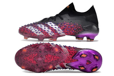 Adidas Predator Freak.1 FG Low-Tops Football Boots - Black/Pink/Purple