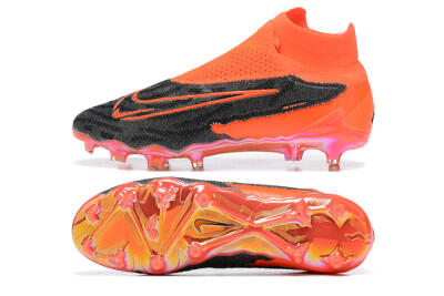Nike Phantom GX Elite FG High-Tops Football Boots - Orange/Black/Grey