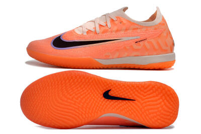 Nike Phantom GX Elite IC Low-Tops Football Shoes - Orange/Black/Purple