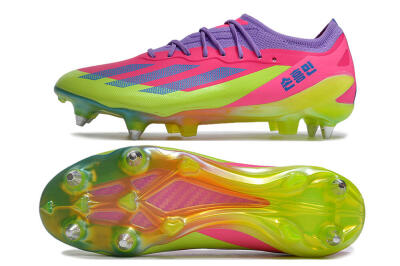 Adidas X Crazyfast.1 SG Low-Tops Football Boots - Purple/Pink/Blue/Yellow