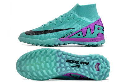 Nike Air Zoom Mercurial Superfly 9 Elite TF High-Tops Football Shoes - Blue/Black/Purple