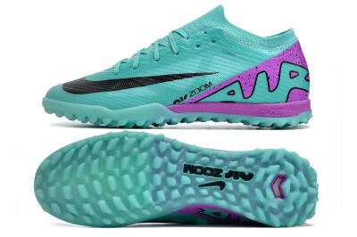 Nike Air Zoom Mercurial Vapor 15 Elite TF Low-Tops Football Shoes - Blue/Black/Purple