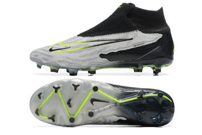 Nike Phantom GX Elite DF FG High-Tops Football Boots - Grey/Black/Yellow