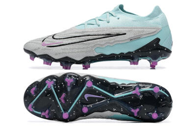 Nike Phantom GX Elite FG Low-Tops Football Boots - Grey/Blue/Black