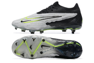 Nike Phantom GX Elite FG Low-Tops Football Boots - Grey/Black/Yellow