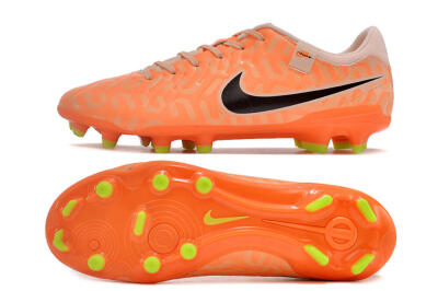 Nike Tiempo Legend 10 Academy FG Low-Tops Football Boots - Pink/Black/Orange