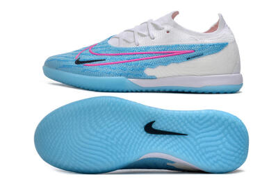 Nike Phantom GX Elite IC Low-Tops Football Shoes - Blue/White/Pink