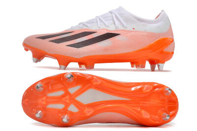Adidas X Crazyfast.1 SG Low-Tops Football Boots - White/Orange/Black