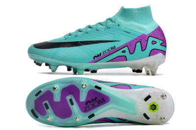 Nike Air Zoom Mercurial Superfly 9 Elite SG High-Tops Football Boots - Blue/Purple/Black