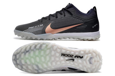 Nike Air Zoom Mercurial Vapor 15 Pro TF Low-Tops Football Shoes - Black/Gold/White