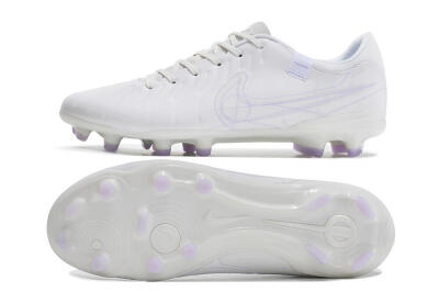 Nike Tiempo Legend 10 Academy FG Low-Tops Football Boots - White/Purple