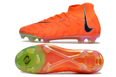 Nike Phantom Luna Elite FG High-Tops Football Boots - Orange/Black/Purple