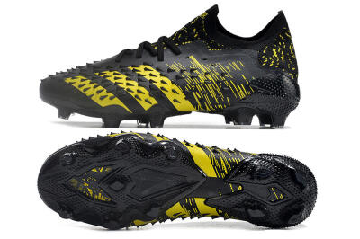 Adidas Predator Freak.1 Low FG Low-Tops Football Boots - Black/Yellow