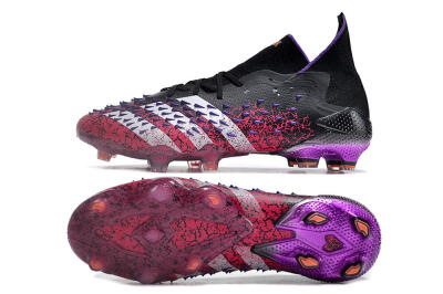 Adidas Predator Freak.1 FG High-Tops Football Boots - Black/Pink/Purple/Gold