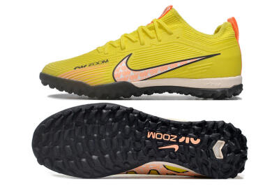 Nike Air Zoom Mercurial Vapor 15 Pro TF Low-Tops Football Shoes - Yellow/Pink/White/Black