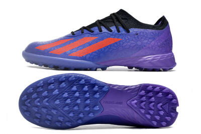 Adidas X Crazyfast.1 TF Low-Tops Football Shoes - Blue/Red/Purple