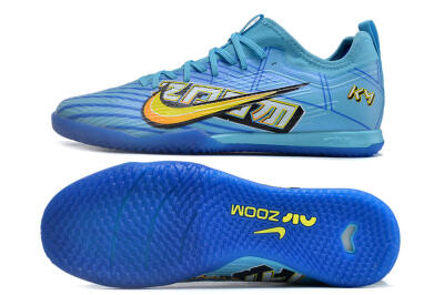 Nike Air Zoom Mercurial Vapor 15 Elite IC Low-Tops Football Shoes - Blue/Yellow/Orange/White