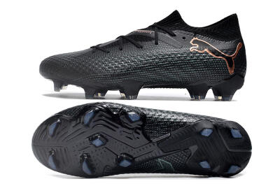 Puma Future Ultimate 2024 FG Low-Tops Football Boots - Black/Blue/Gold