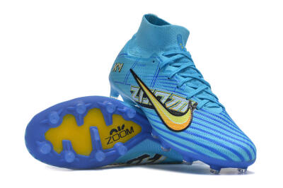 Nike Air Zoom Mercurial Superfly 9 Elite FG High-Tops Football Boots - Blue/Black/Yellow