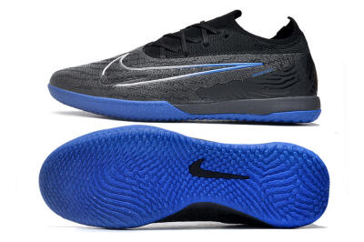 Nike Phantom GX Elite IC Low-Tops Football Shoes - Grey/Black/Blue