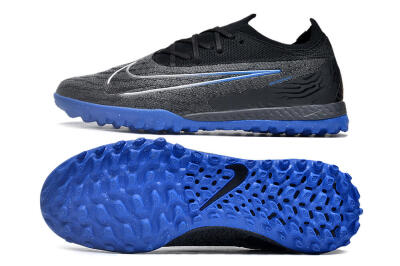 Nike Phantom GX Elite TF Low-Tops Football Shoes - Grey/Black/Blue