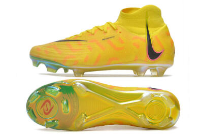 Nike Phantom Luna Elite FG High-Tops Football Boots - Yellow/Black/Pink