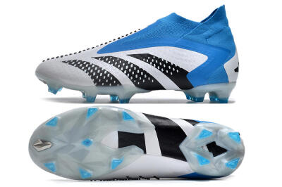 Adidas Predator Accuracy+ FG High-Tops Football Boots - Blue/Black/White
