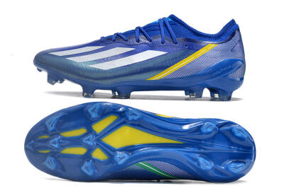 Adidas X Crazyfast.1 FG Low-Tops Football Boots - Blue/White/Yellow
