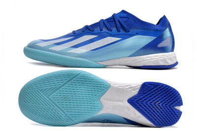 Adidas X Crazyfast.1 IC Low-Tops Football Shoes - Blue/White/Jade