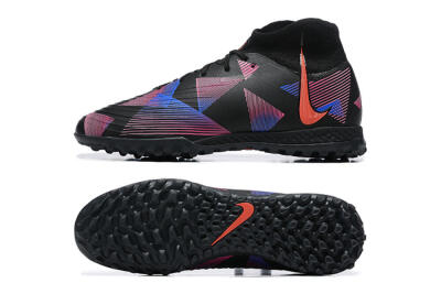 Nike Phantom Luna Elite TF High-Tops Football Shoes - Black/Blue/Red/Pink